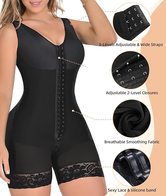 CurvaBella™ Sculpting Elegance Fajas Shapewear (High Compression Full Body)